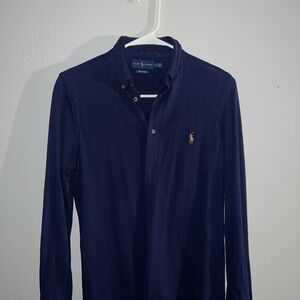 Polo by Ralph Lauren Men's Deep Blue Button Down Shirt